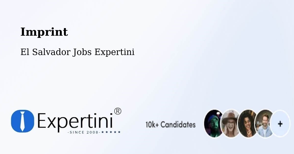 Imprint – Jocoro - El Salvador Jobs Expertini